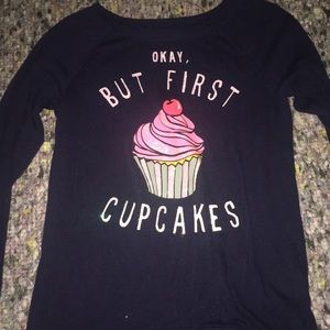 Okay But First Cupcakes Sweater